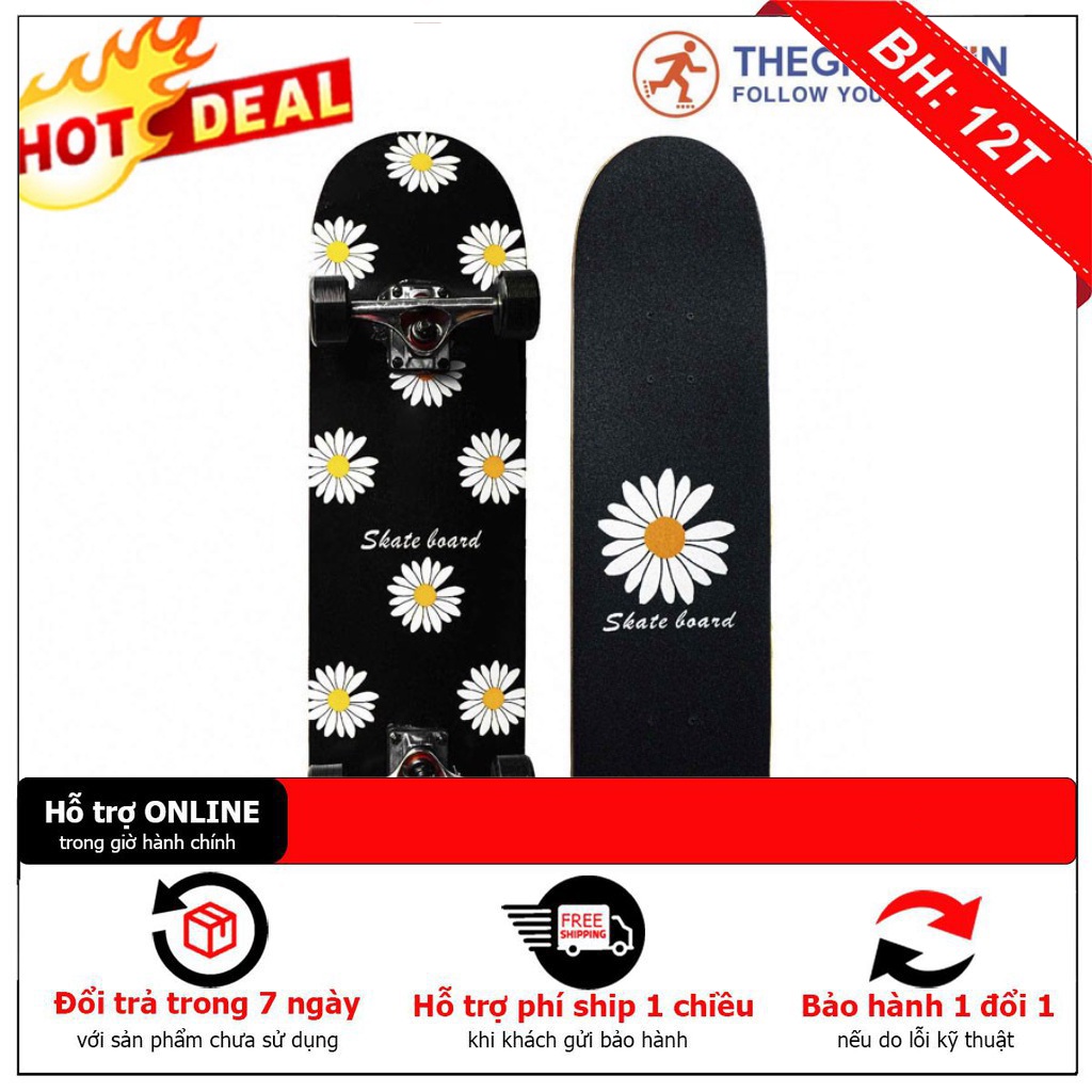 Ván Trượt Skate Board Hoa Cúc Siêu Hạng 899-06 Ưu Đãi Lớn