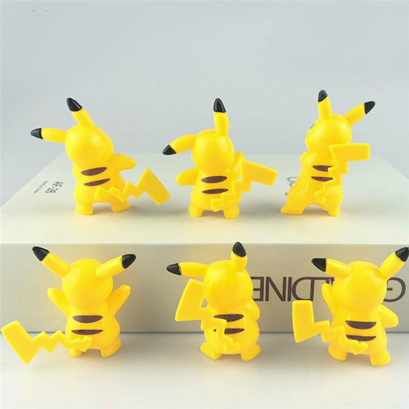 Bộ 6 Mô Hình Nhân Vật Trong Pokemon Kích Thước 4.5cm