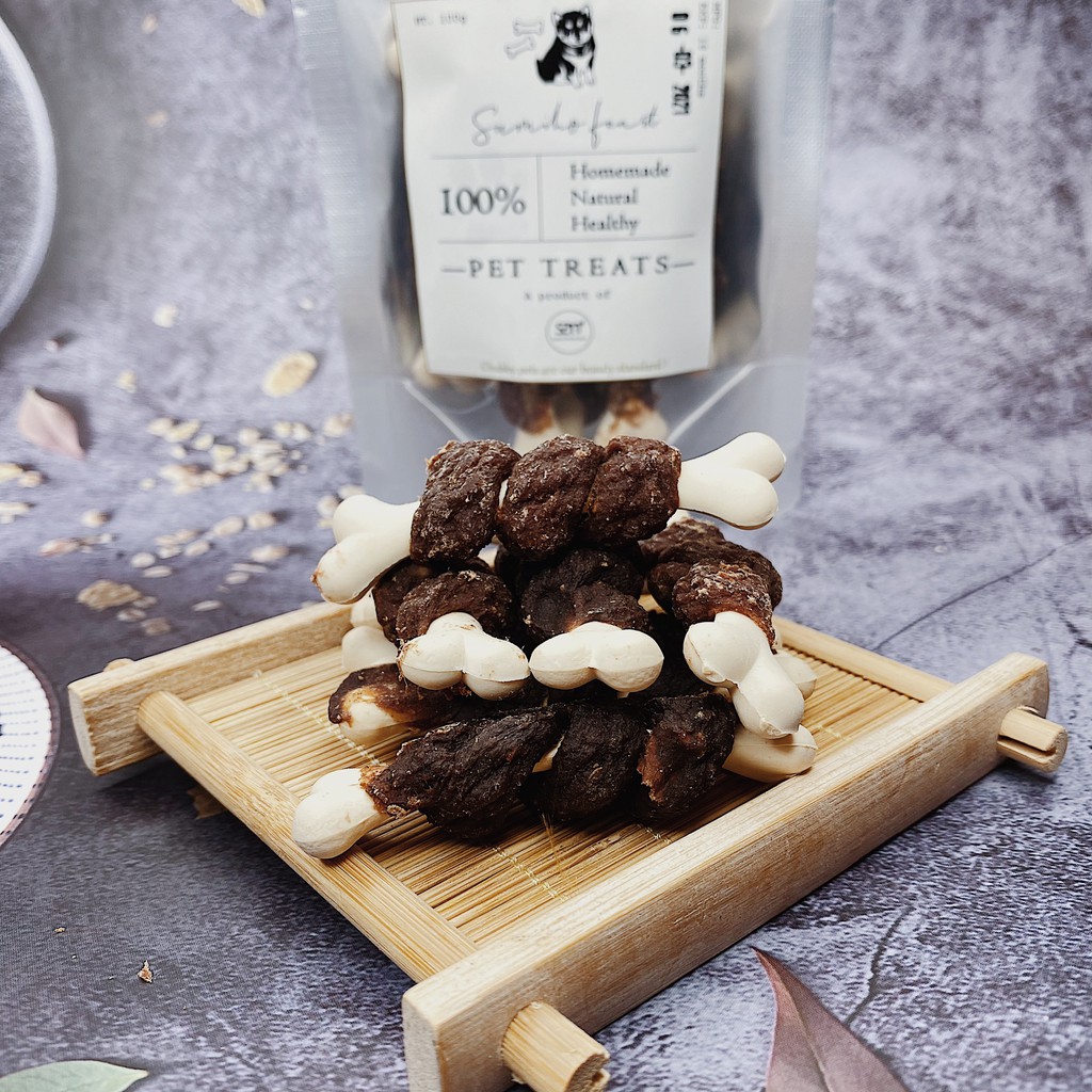Bánh thưởng cho chó Sumiho Feast (Bò cuốn xương sữa) 100gr/túi