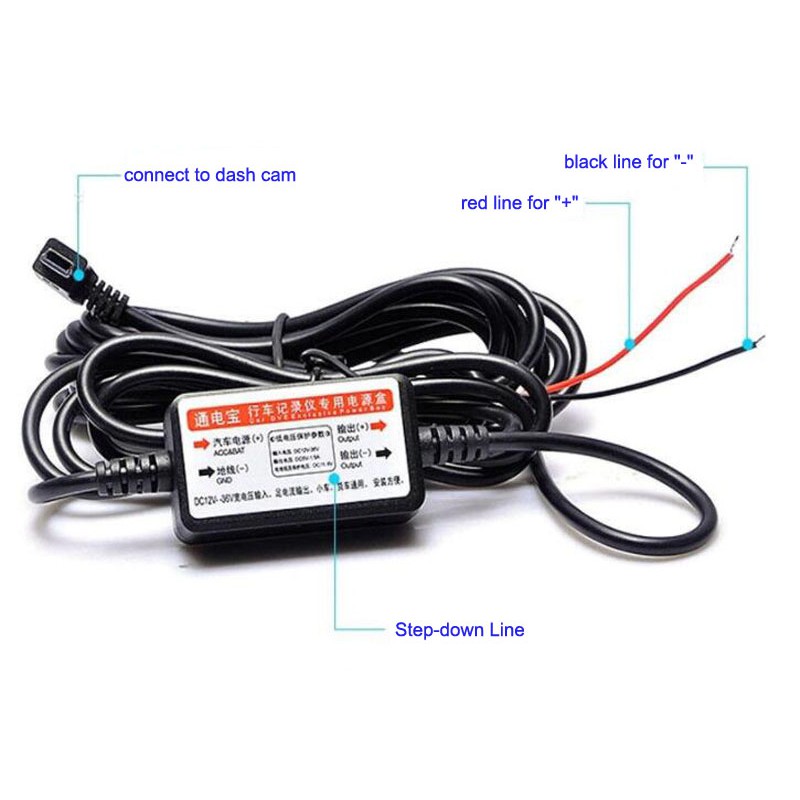 Máy Quay Mini Theo Dõi Đỗ Xe Bảo Vệ Điện Áp Thấp Cho Xe Hơi | BigBuy360 - bigbuy360.vn