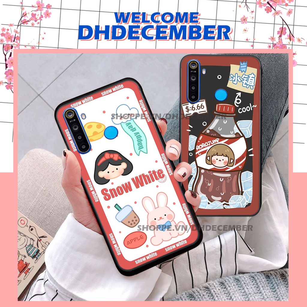 Ốp lưng Realme 5/ 5 PRO / C3 / 6i in hình 3D GẤU HỒNG-GẤU BEER -CỰC XINH-RẺ