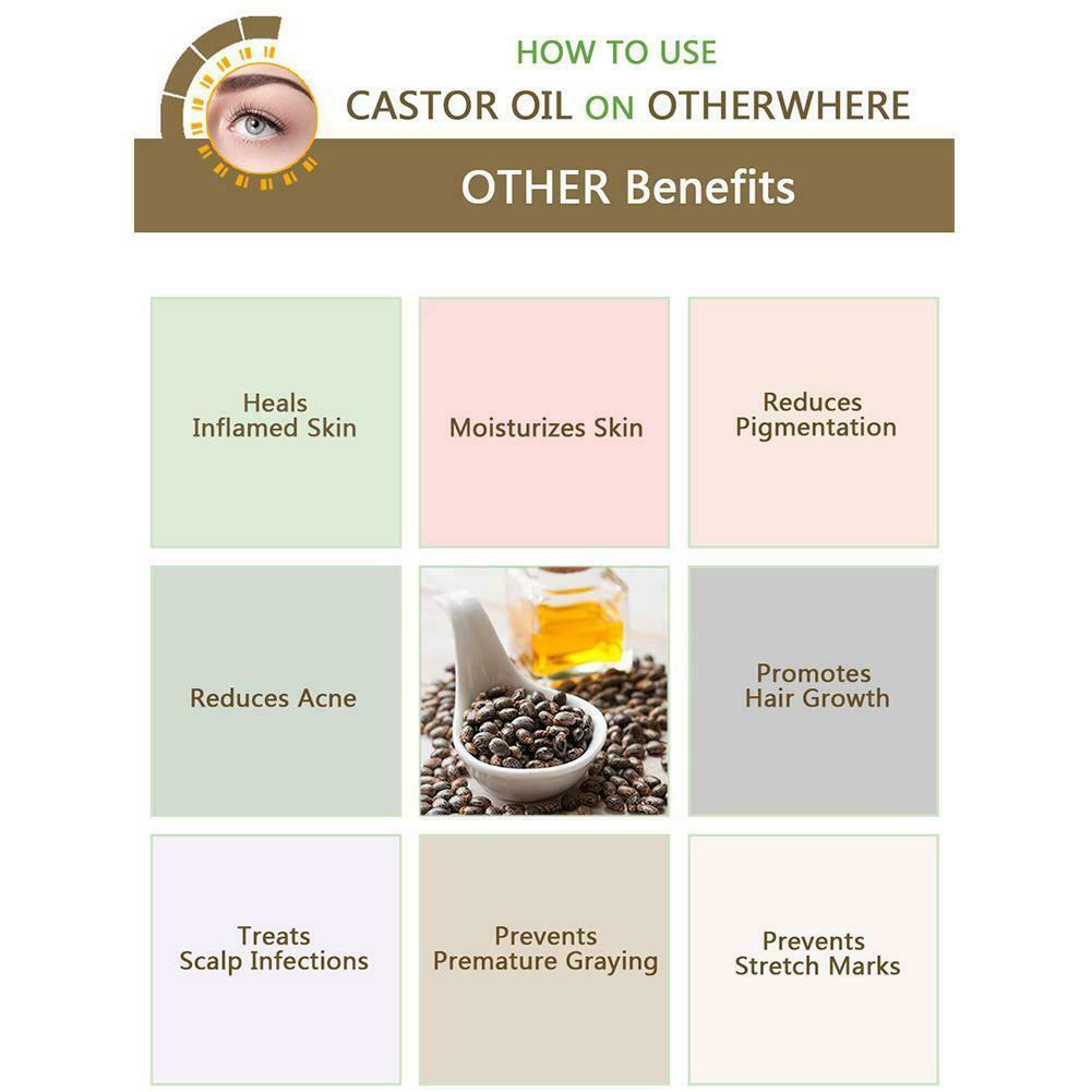 [Hàng mới về] Dầu thầu dầu hữu cơ 100% kích thích mọc lông mi / lông mày kèm cọ J0X0