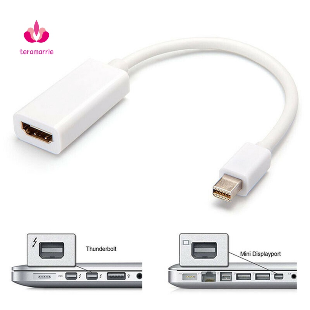 Cáp chuyển đổi từ jack Thunder-Bolt Mini DisplayPort DP sang cổng HDMI cho máy tính để bàn táo laptop táo Pro