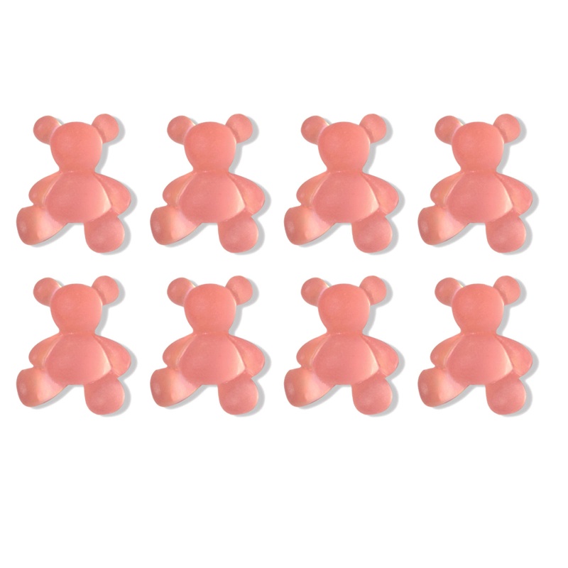 Set Đá 3D Phát Sáng Trong Đêm Hình Gấu Dùng Trang Trí Móng Tay