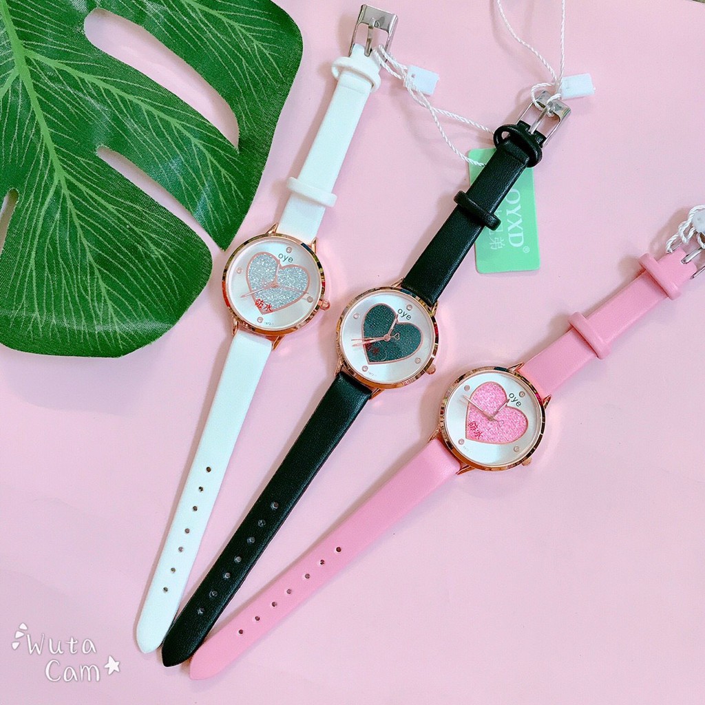 ĐỒNG HỒ NỮ OYE CHÍNH HÃNG DÂY DA TRƠN MINI MẶT NHỎ