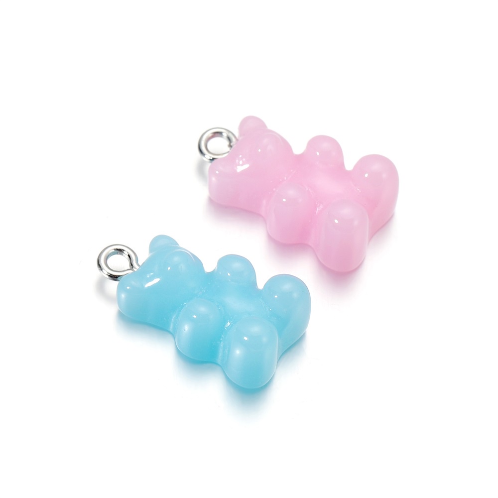 Set 10 mặt vòng cổ St.kunkka hình gấu màu kẹo xinh xắn thời trang