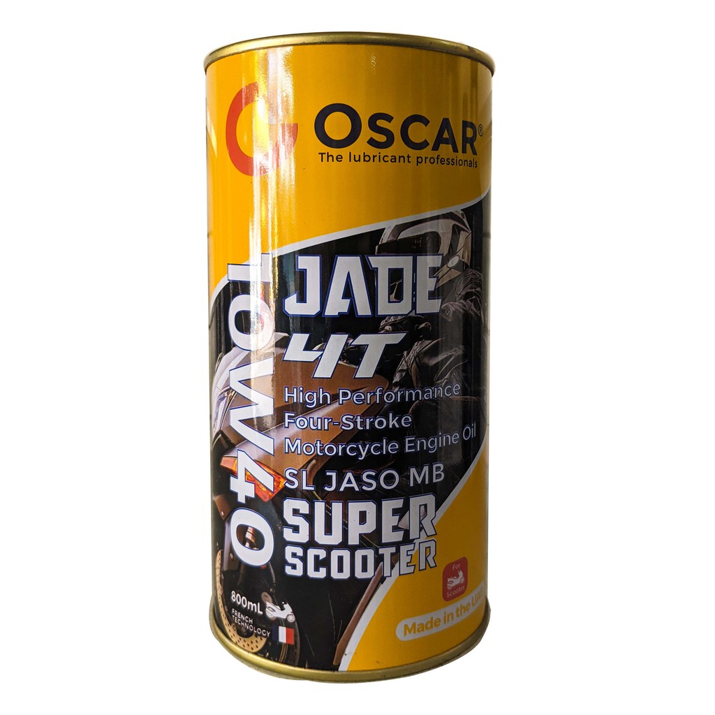 Nhớt full tổng hợp 0.8L 10W40 tay ga Oscar Jade 4T Super Scooter - dầu nhớt xe tay ga