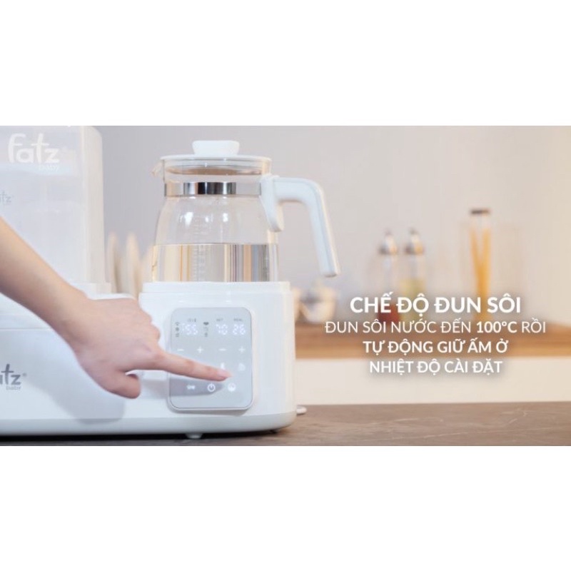 Máy Tiệt Trùng Sấy Khô, Hâm Nước Pha Sữa, Nấu Cháo Đa Năng FATZ BABY MULTIMAX 3 - Bảo hành 12 tháng