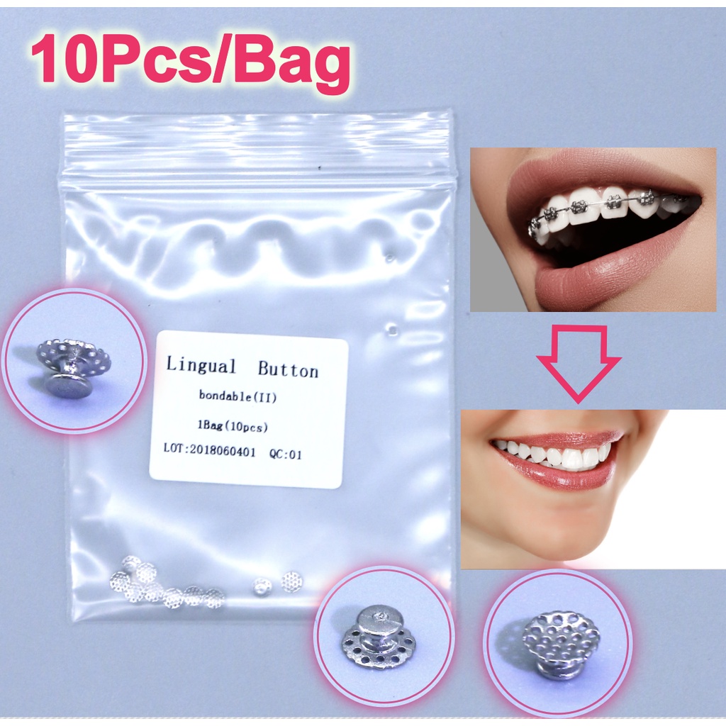 Bộ 10 Cái Nút O-rtho Đục Lỗ Làm Đẹp Có Lỗ