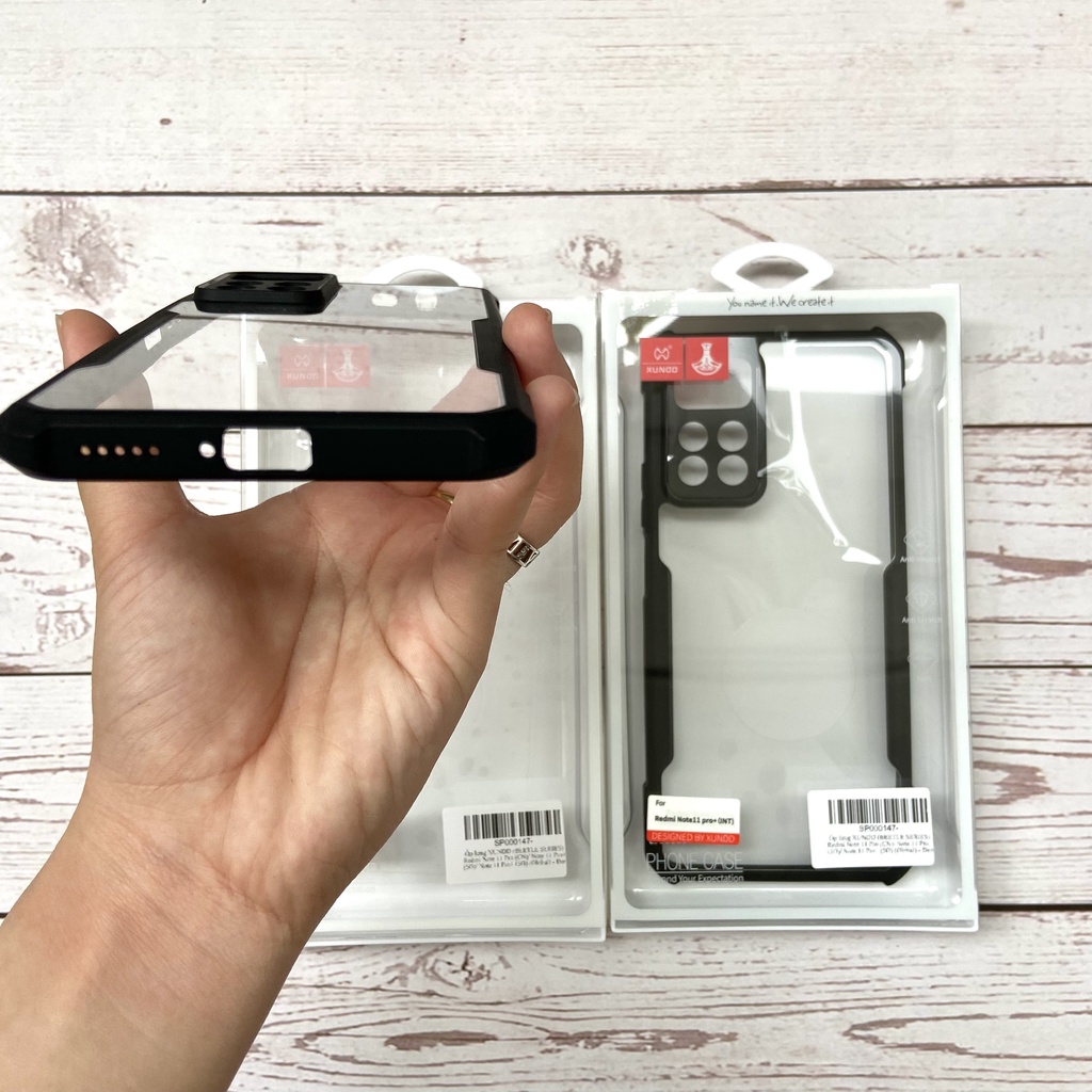 Ốp lưng XUNDD Redmi Note 11 4G/ 11S 4G/ 11 Pro/ 11 Pro Plus 5G - Lưng Trong, Viền TPU, Chống sốc