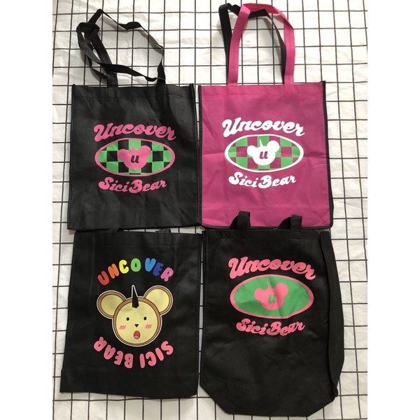 Túi Tote Chính Hãng Uncover/ Sadboizaintcry/ Totebag Đen Levents/ Scrunchies Uncover Siêu Xinh Bảo Vệ Môi Trường