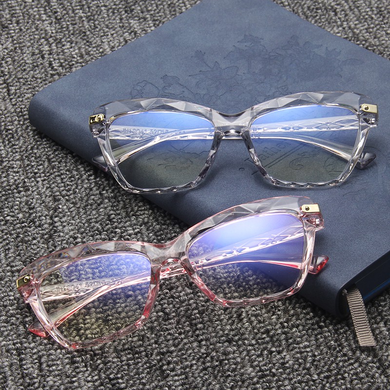 Kính mát thời trang kiểu gọng mắt mèo tròng chống ánh sáng xanh