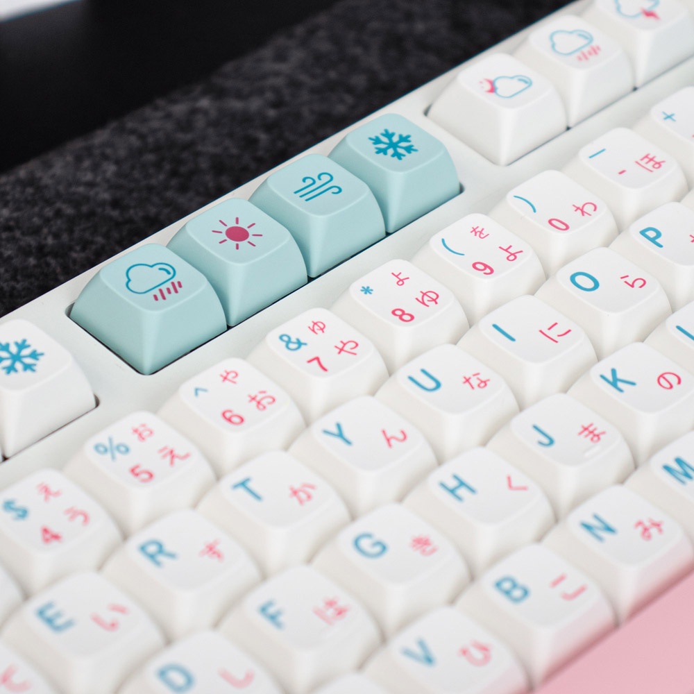 Nút Bàn Phím Cơ Chống Chịu Thời Tiết 132 Phím PBT Phong Cách Nhật Bản Cho Cherry MX