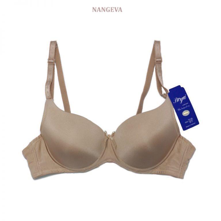 Áo lót nâng ngực không gọng boya ren siêu đẩy cài sau NANGEVA ms029t