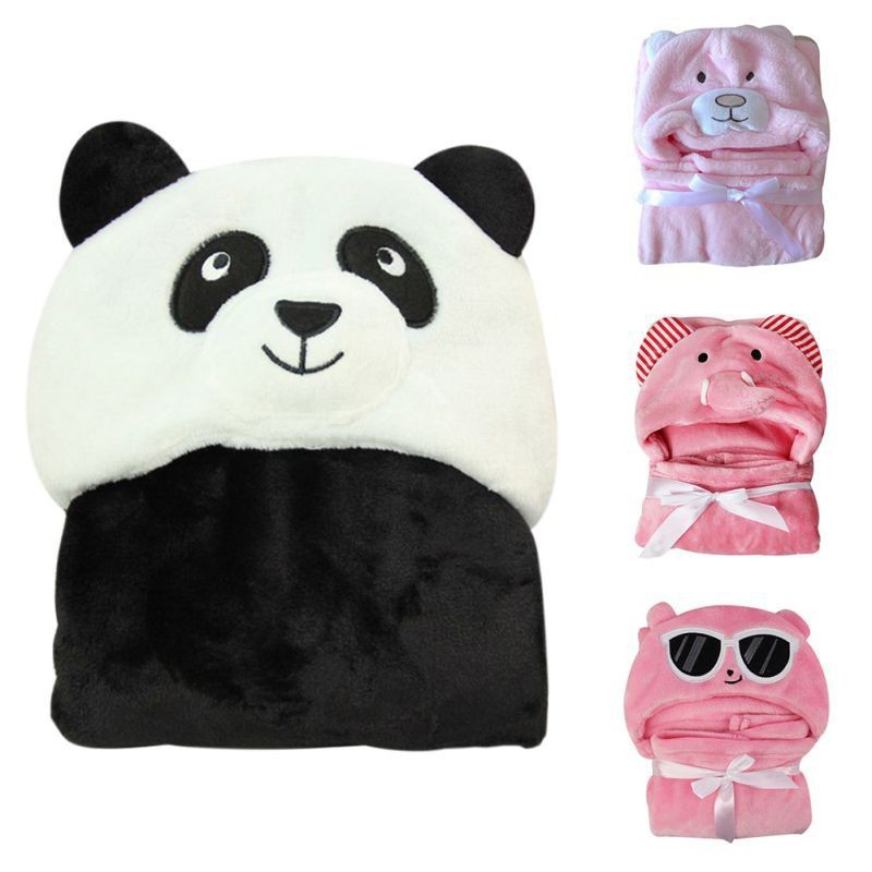 Mền ngủ nhung mềm hình động vật đáng yêu cho bé