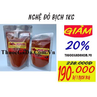 Nghệ Đỏ Cho Gà Đá Thương Hiệu Hàng Đầu Việt Nam (Túi 1Kg)