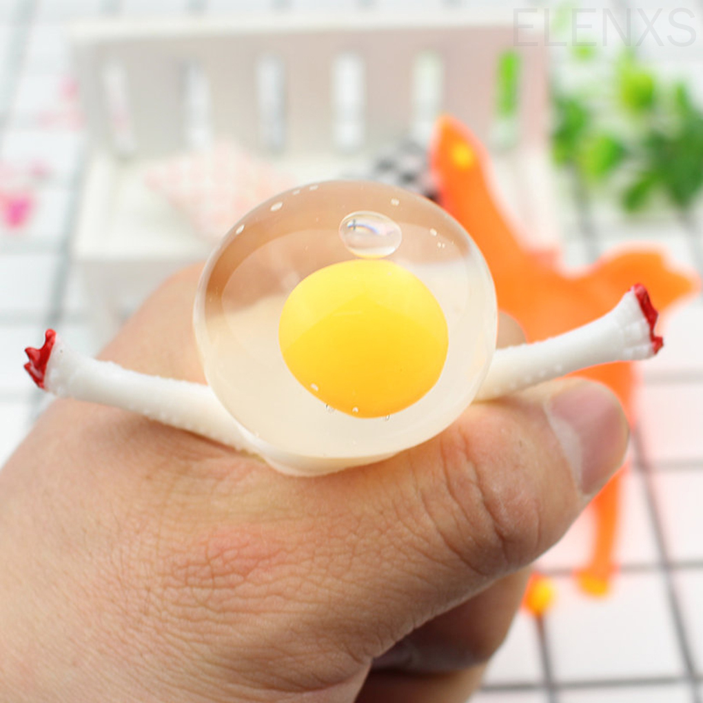 Đồ Chơi Chú Gà Giải Tỏa Căng Thẳng Có Móc Khóa Đơn Giản Đáng Yêu