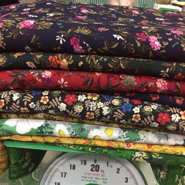 Set vải hoa tổng hợp