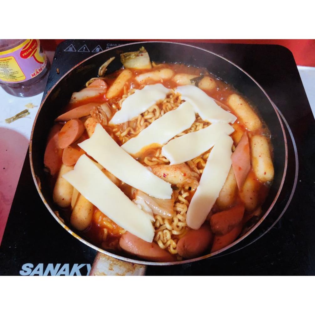 COMBO BÁNH GẠO TOKBOKKI KIỂU MỚI( 500g bánh gạo,sốt, Chả cả 500g, Phô mai, củ cải vàng)