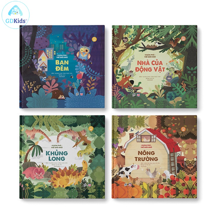 Sách tương tác - Bộ khám phá thế giới nhỏ 3D (Hộp 4 quyển)