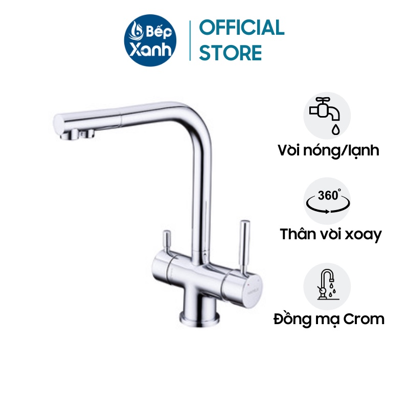 Vòi Rửa Chén Hafele HT21-CH2F271 577.55.210 - Tích Hợp Đường Nước Uống - Bảo Hành 2 Năm