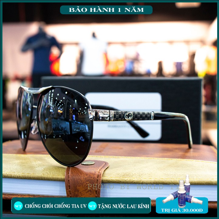 Kính mát nam G1103 đen tròng Polazied, chống lóa,Full box ,thời trang cao cấp bảo hành 12 Tháng | BigBuy360 - bigbuy360.vn