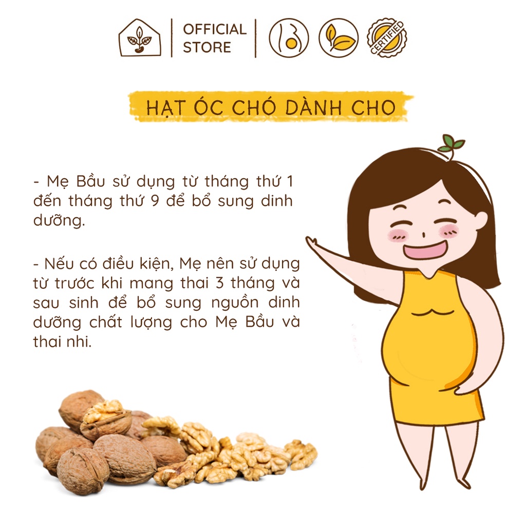 Hạt Óc Chó Mỹ Nhập Khẩu Túi 250gr | Nhà Đậu | 206
