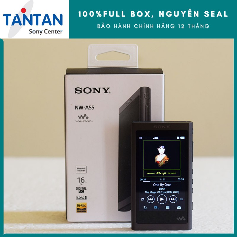 Máy Nghe Nhạc MP3 WALKMAN Sony NW-A55 | Giả lập đĩa than - DSEE HX - S-Master HX - Pin: 45h - 16GB - Hi-Res Audio