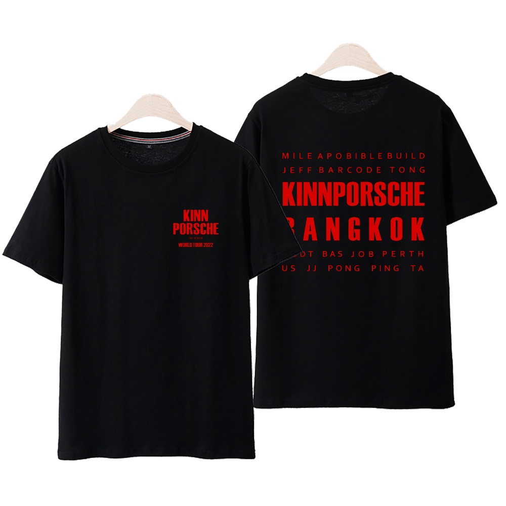 Áo Thun Cotton Ngắn Tay In Hình Kinnporsche The Series Miliapo Buildbible