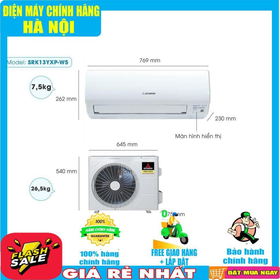 Điều hòa Mitsubishi heavy Inverter 1 chiều R32 SRK/SRC13YXP-W5