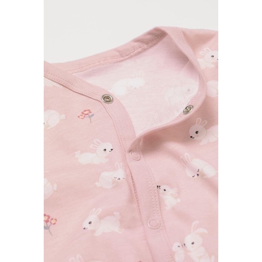 Sét body dài tay thỏ hồng HM size 12-18M