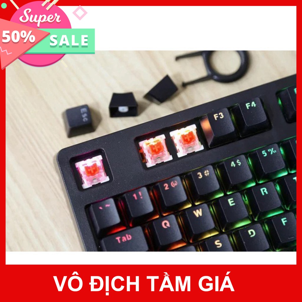Bàn phím cơ EDRA EK3104 Led RGB - Màu đen - Blue/ Brown/ Red Switch - Cam kết chính hãng - Bảo hành 24 tháng