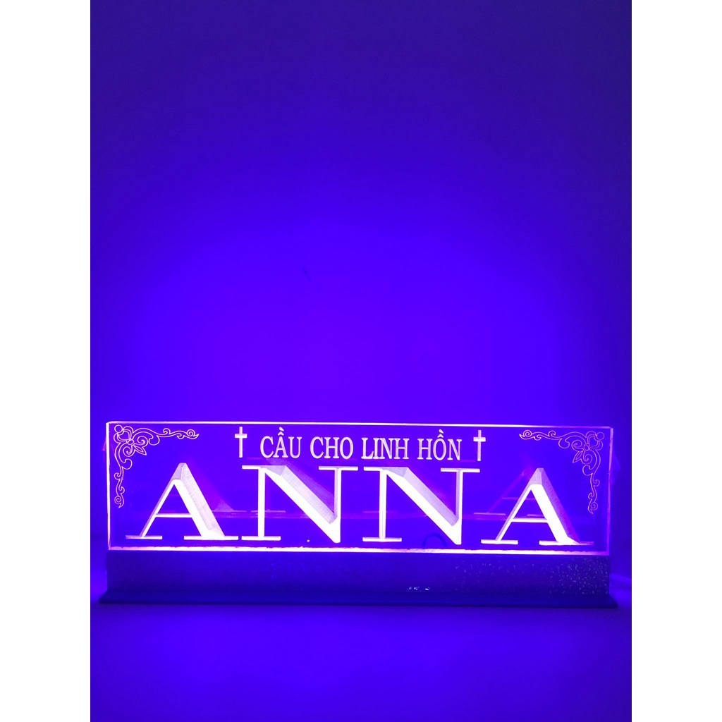 MICA LED 7 MÀU CẦU CHO LINH HỒN (ANNA 10x30cm)