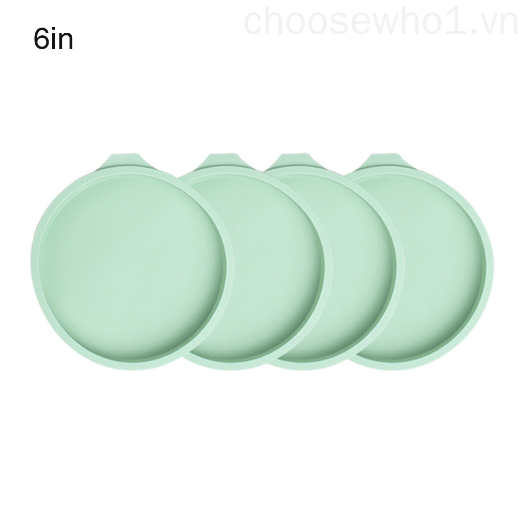 Set 4 Khuôn Silicone Làm Bánh Hình Cầu Vồng Xinh Xắn
