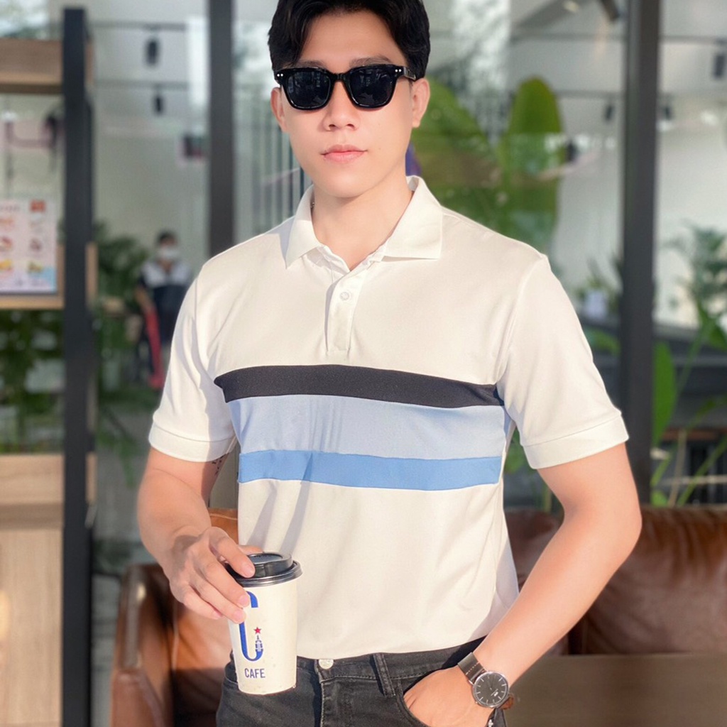 Áo polo BEMAN-PL13 cổ bẻ ngắn tay cao cấp,vải cá sấu,co giãn 4 chiều,form dáng slim  trẻ trung,lịch sự