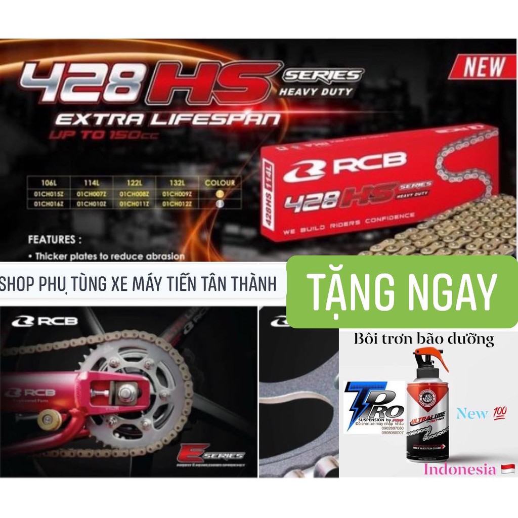 [TẶNG NGAY XỊT SÊN BÔI TRƠN] COMBO SÊN NHÔNG DĨA RCB EX150 - Y15ZR -MXKING