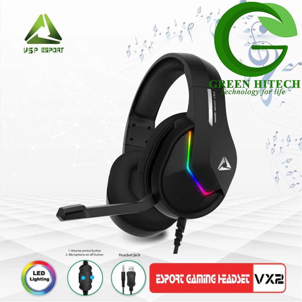 TAI NGHE CHUYÊN GAME CỰC CHẤT DÀNH CHO GAME THỦ VSP ESPORT GAMING VX2