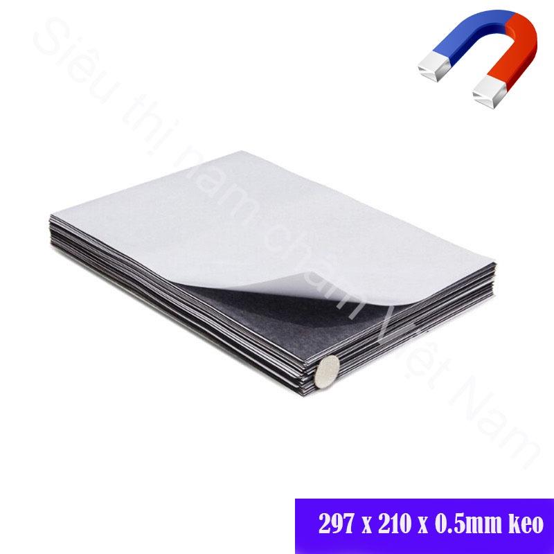 Nam Châm Lá Dẻo A4 Có Decal