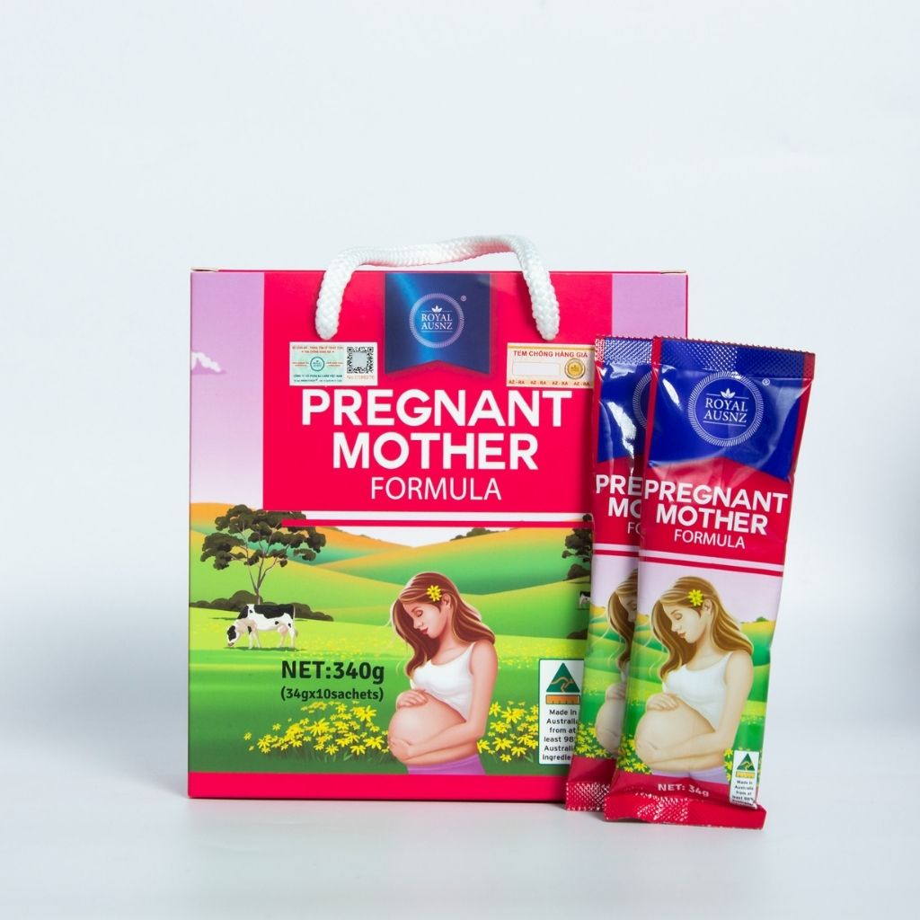 Combo 2 Hộp Sữa Bột Hoàng Gia Royal AUSNZ Pregnant Mother Formula Dành Cho Phụ Nữ Mang Thai (Hộp 10 Gói)