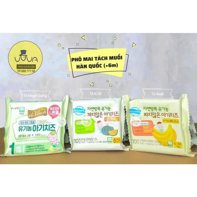 Phô mai tách muối hữu cơ Hàn Quốc
