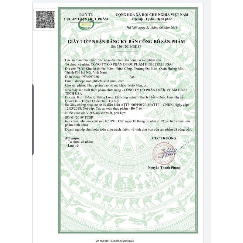 Bổ thận sinh tinh Testo Men-Hộp 30 viên-Giúp tăng số lượng tinh trùng,bổ thận tráng dương,tăng cường sinh lý