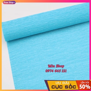 Giấy nhăn cuộn [Free Ship] Giấy gấp làm hoa (cuộn 50cm*2.5m)