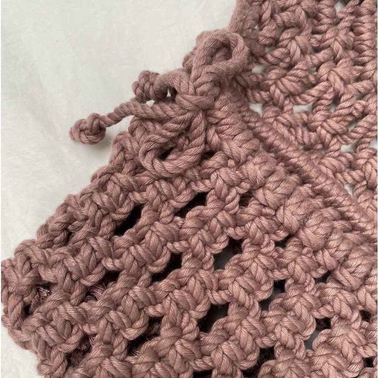 Macrame - Túi Đựng Macrame DIY Trang Trí Góc Học Tập/ Phòng Ngủ/ Phụ Kiện Chụp Ảnh