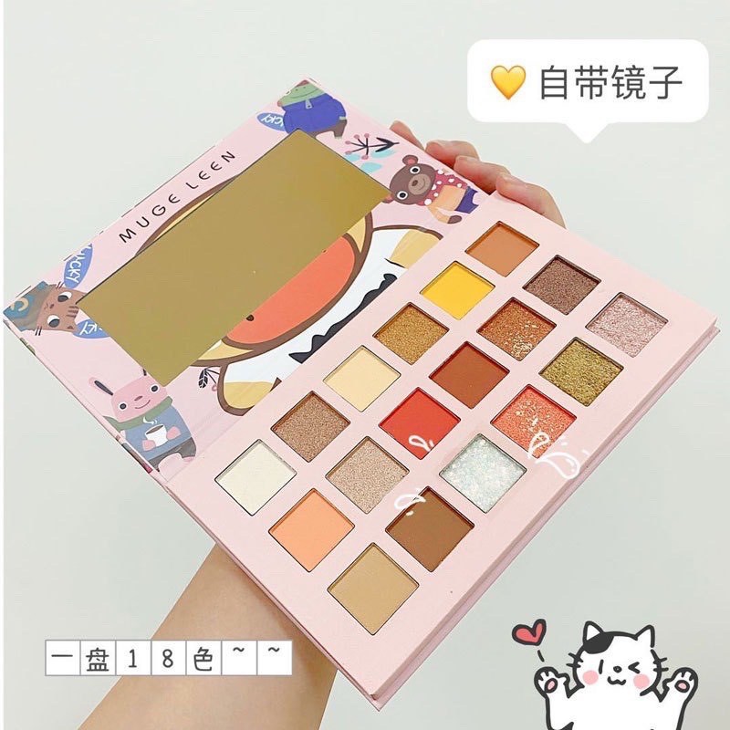 Bảng phấn mắt 18 màu MUGE LEEN Vịt Vàng | BigBuy360 - bigbuy360.vn