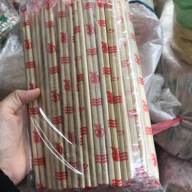 1 Bịch 20 Đôi Đũa Tre Dùng 1 Lần Vệ Sinh Và Tiện Lợi
