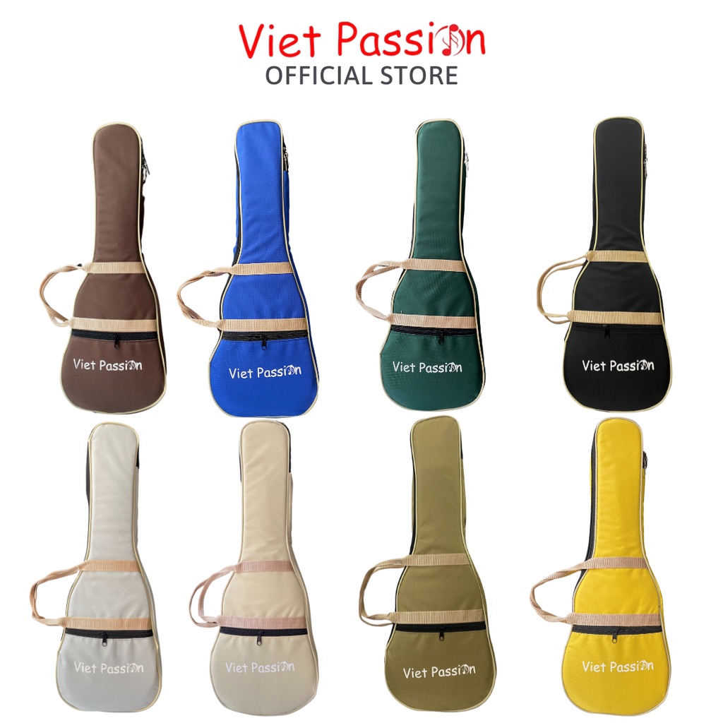 Bao đựng đàn ukulele Viet Passion 3 lớp chống nước nhiều màu dành cho đàn soprano, concert, tenor