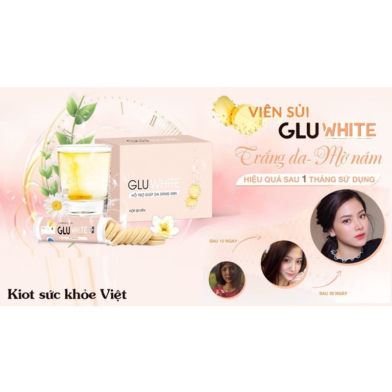 Viên sủi gluwhite giúp da trắng sáng, da đẹp, căng mịn khỏe đẹp [Dạng vỉ] [HÀNG TỐT] | BigBuy360 - bigbuy360.vn