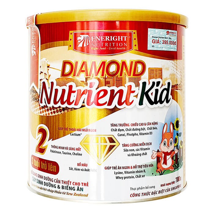 [CHÍNH HÃNG] Sữa bột Diamond Nutrient Kid 1 và 2_ 700g DATE MỚI