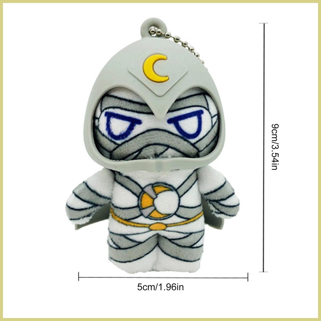 Móc Khóa Búp Bê Nhồi Bông Mềm Hình Kỵ Sĩ Mặt Trăng Cos Moon Knight Làm Quà Tặng Sinh Nhật Cho Bé aseavn