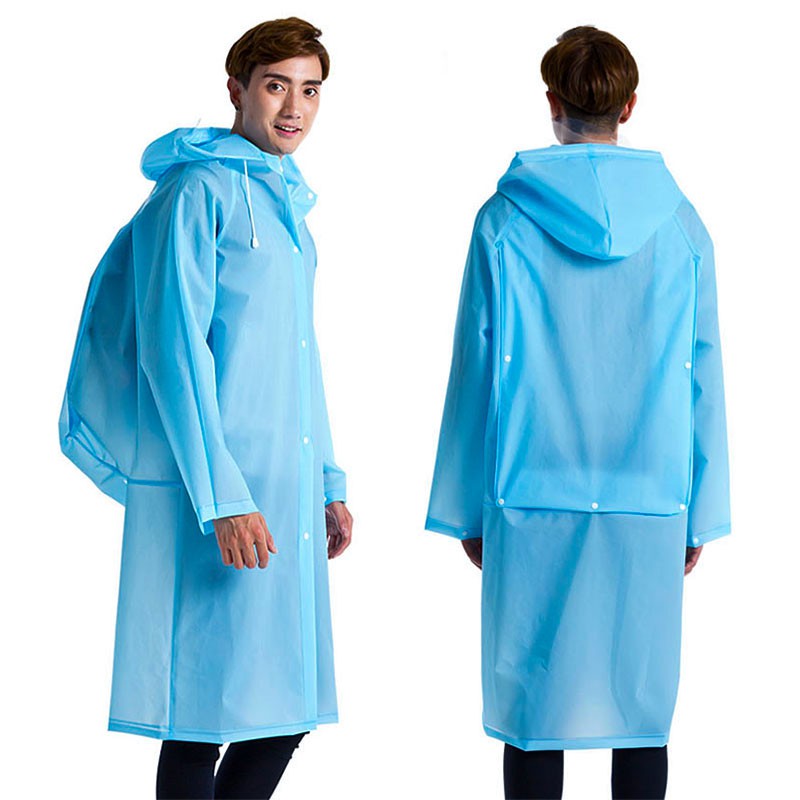 Áo Mưa EVA Dày Chống Thấm Nước Có Mũ Trùm Tiện Dụng
